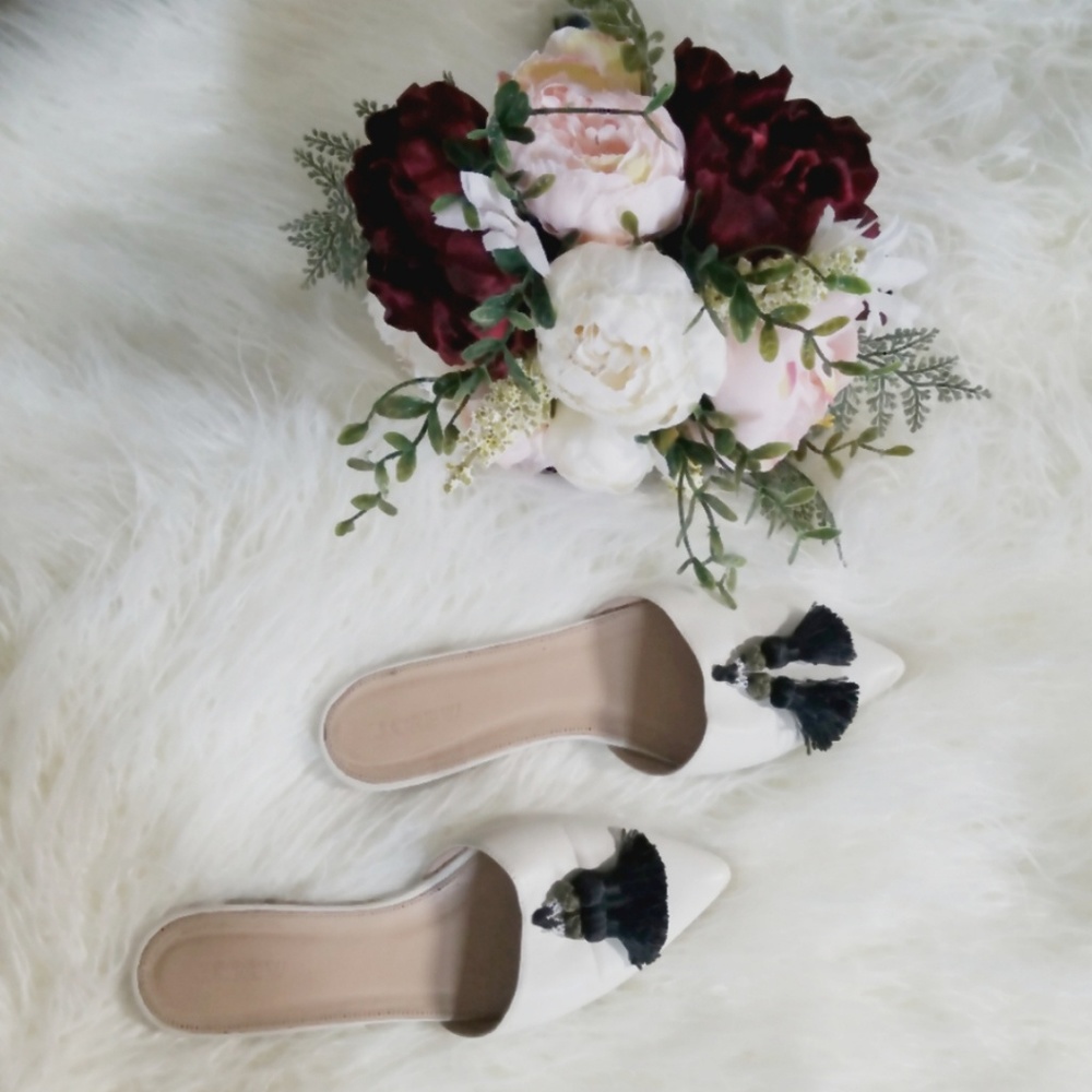 J. Crew Harper Tassel Slides